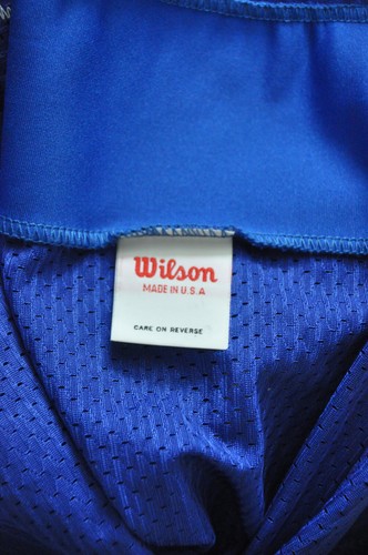 Marshall Faulk Indianapolis Colts Wilson Jersey Authentic Sewn Blue Men sz 48 - Picture 10 of 14
