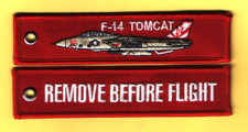 F-14 Tomcat RBF embroidered fob/luggage tag - New