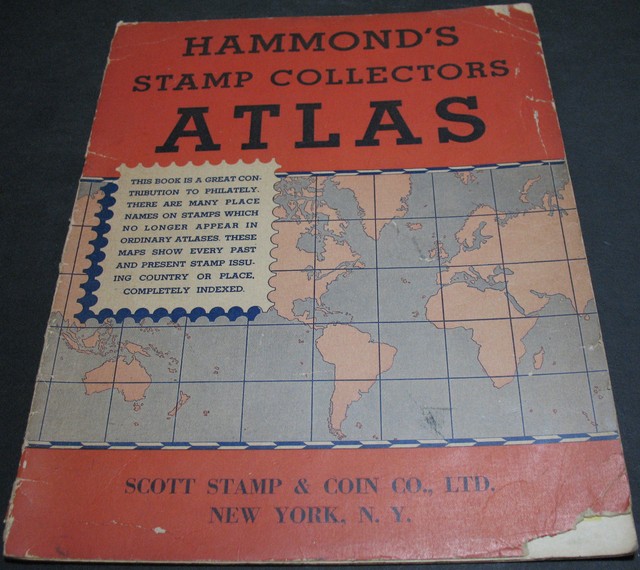 Hammond's Stamp Collectors Atlas Scott Stamp & Coin Co New York Scarce