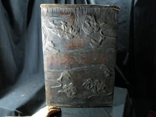 Japanese Edo Woodblock Printing Plate Pine Grove Rare Temple Offering Ukiyoe