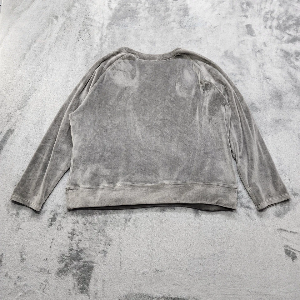 Ropa del equipo de la NFL Top para mujer XL gris súper suave polar manga larga Chicago Bears Foto 3 de 4