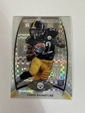 2012 Topps Platinum Chris Rainey Xfractor RC #114 Steelers Rookie Card. rookie card picture