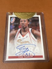 2011 Rittenhouse WNBA Tina Charles Autograph  /55 Print Connecticut Sun Uconn