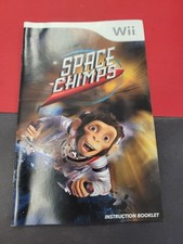 Manual Only Space Chimps - Nintendo Wii Authentic Instruction Booklet Game