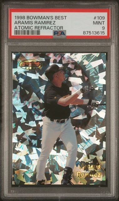1998 Bowman's Best ARAMIS RAMIREZ #109 Atomic Refractor Rookie /100 PSA 9 POP 1