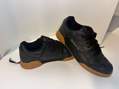 Mens Reebok workout plus Leather Black 12 size