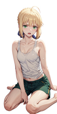 Saber Artoria Pendragon Vinyl Car Decal Sticker 7'' Weatherproof