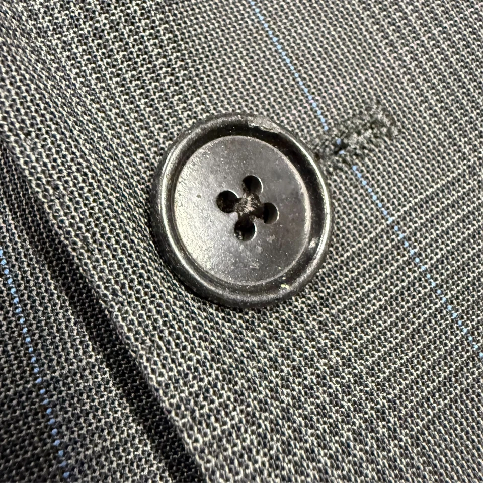 Ermenegildo Zegna Suit Mesh 2pc Pleated Trousers Glen Check Wool 42R 34x32 - Image 4 of 4