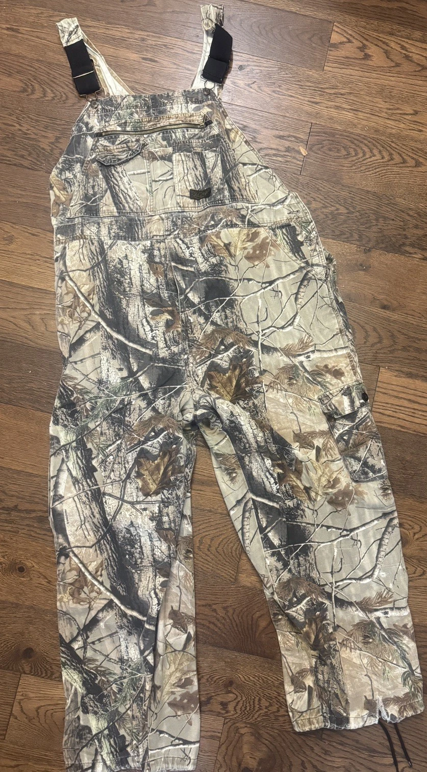 Liberty Mens 50R Camo Bib Overalls Hunting Workwear Outdoor Gear Utility READ