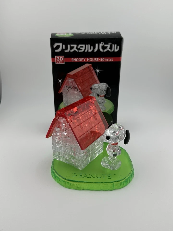 Rompecabezas 3D Beverly Crystal Peanuts Snoopy Dog House 50 piezas hecho en Japón Foto 2 de 4