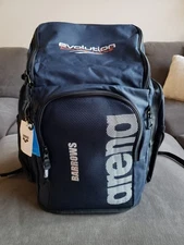 Arena Team 45 L Swimming Athlete Sports Gym Training Gear Bag Blue Backpack NEW!