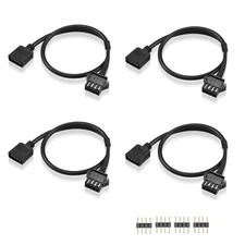 GINTOOYUN 4 Pin RGB Extension Cable 12v 4 PIN to SM 4Pin Female ARGB Connecto...