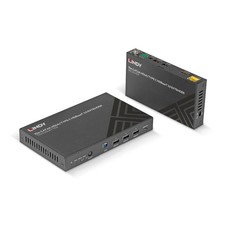 Lindy 70m Cat6A HDMI 4K60 USB-C HDBaseT 3.0 KVM Extender PoC HDR