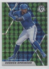 2021 Panini Mosaic Green Mosaic Prizm George Springer #142