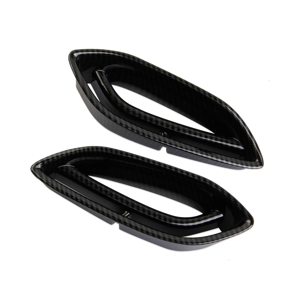 Tampa de acabamento de ventilação lateral para parachoque dianteiro externo estilo fibra de carbono para Acura MDX - Imagem 2 de 4