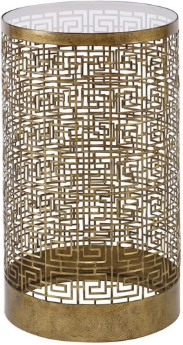 Uttermost 25046 Gold Algernon 13-1/2"L Glass & Iron Accent Table - Picture 1 of 2