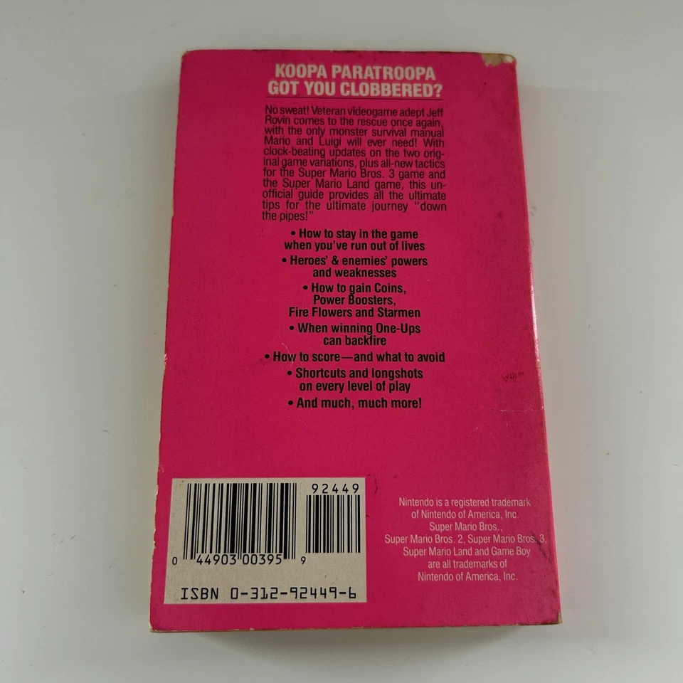 Vintage How To Win At Super Mario Bros. Paperback Video Game Guide Book - Image 2 of 4