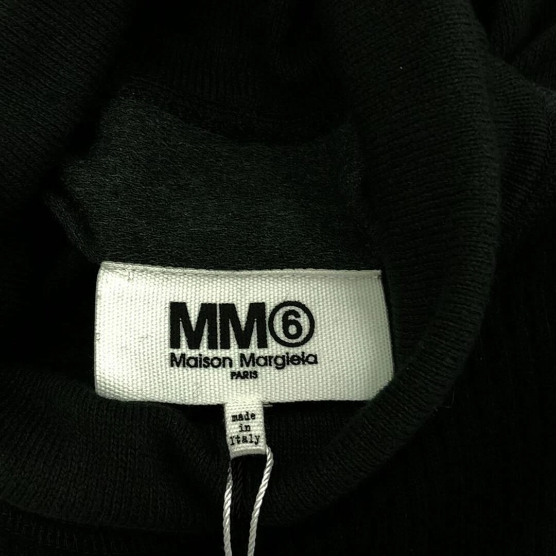 Abito MM6 Maison Margiela patchwork manica lunga a costine M nero scuro usato0