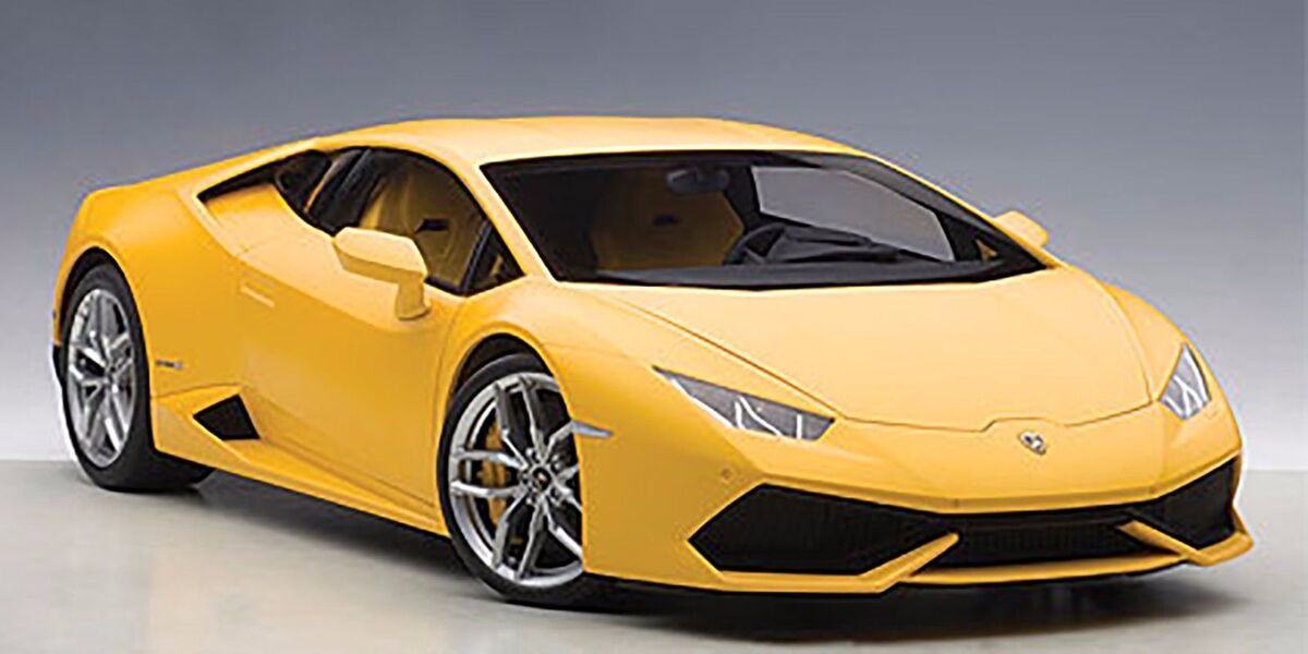 AUTOart Lamborghini Huracan LP 610-4ミニカー Autoart LAMBORGHINI HURACAN LP610-4 GIALLO HORUS/MATT YELLOW