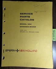 New Holland 354 Grinder-Mixer Service Parts Catalog Manual 5035414 6/76