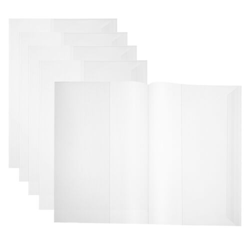 5 Pcs Waterproof Book Film Non Sticky Cover Textbook Clear Student