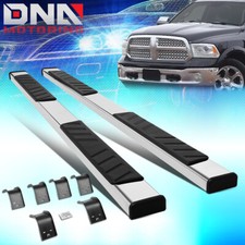 For 2009-2022 Dodge Ram Crew Cab 5 Flat Side Step Nerf Bar Running Board Chrome For 2009-2022 Dodge Ram Crew Cab 5 Flat Side Step Nerf Bar Running Board Chrome