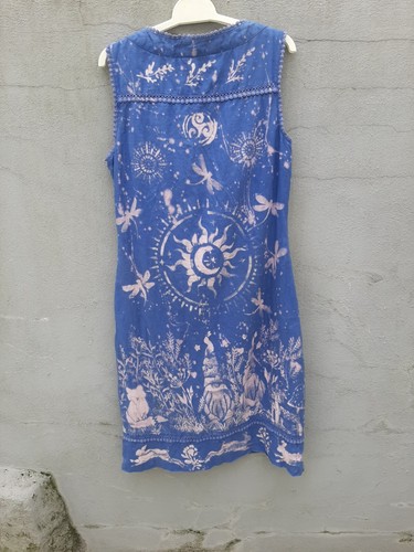 Abito da donna Goblincore Pixie Fae stampa OOAK boho hippie psytrance - Foto 11 di 17