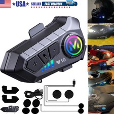 FM Motorcycle Headset Bluetooth Helmet Interc...