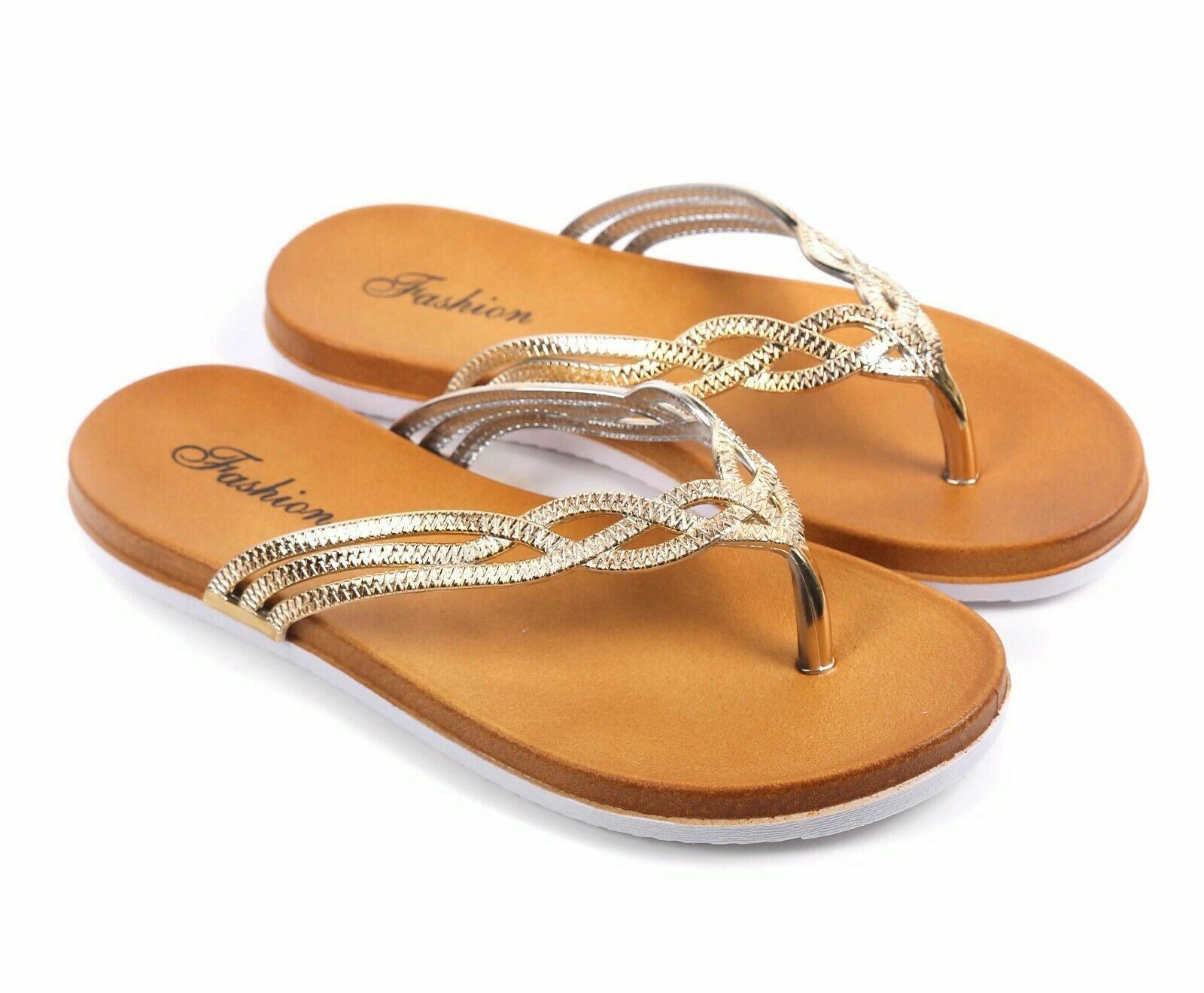 PANTOFOLA D’ORO Pantofole sandali infradito infradito infradito colore oro misura 7