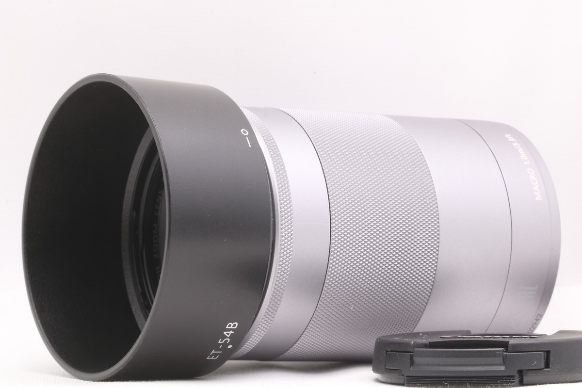 Near Mint] Canon EF-M 55-200mm f/4.5-6.3 IS STM Lens Silver