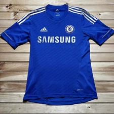 ADIDAS CHELSEA FC 2012/2013 HOME SOCCER JERSEY FOOTBALL SHIRT SAMGUNG GOLD SMALL