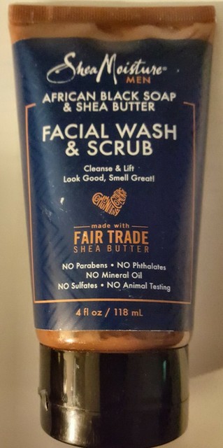 shea moisture men's face wash
