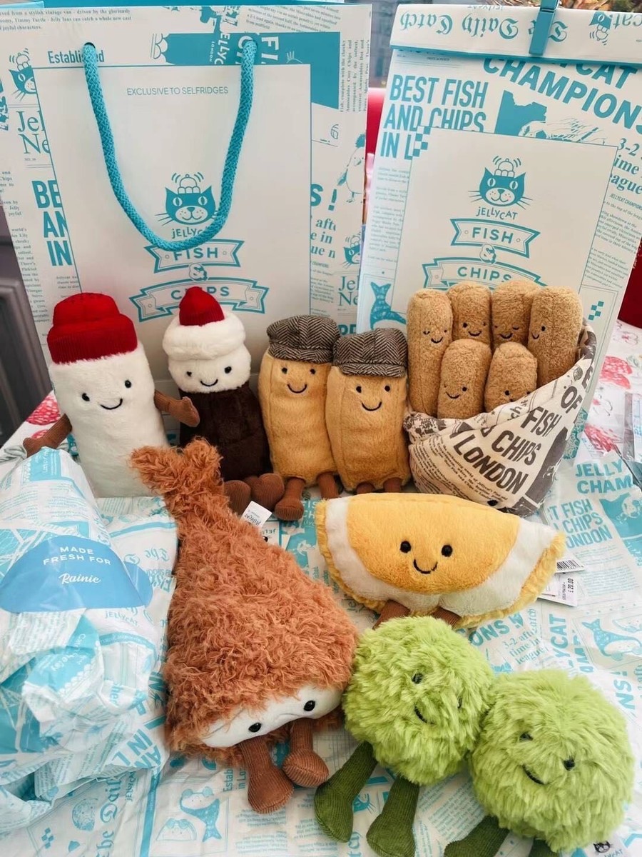 AUTHENTIC ️NWT Jellycat Cosy Chips Set- London Exclusive