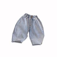 Boys' Autumn Jeans Spring Boys' Children's Pants Loose Elastic Kids  Jeans