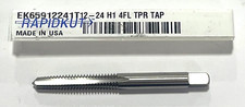 RapidKut 12-24 HSS Hand Tap H1 4 Flute Taper Tap USA Made