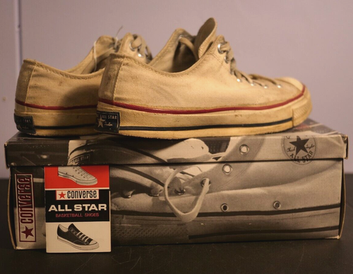 Vintage Converse Chuck Taylor All Star, Blue Tab (VG condition, IOB, insert)