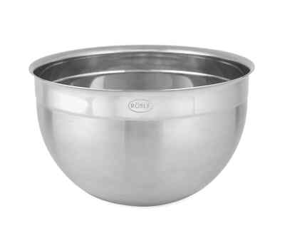 ROSLE Schüssel Salatschüssel 24 cm 5,4 l - Edelstahl 18/10 zweifarbig glänzend matt