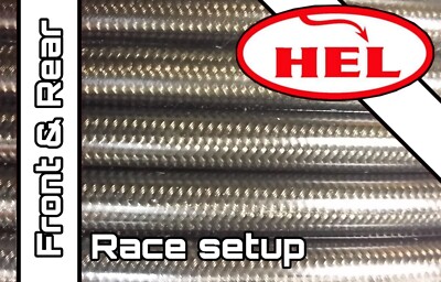 CARBON GSXR600 K1-K3 2001-2003 RACE SETUP + REAR HEL BRAIDED BRAKE LINES
