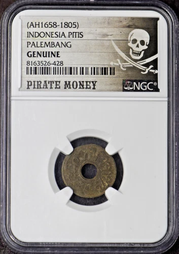 AH1658-1805 Indonesia Palembang Pitis - NGC Genuine Pirate Money - ✪COINGIANTS✪