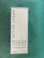 Active Argan WILD FIG All Over Drops 1.0 fl. oz. New & Sealed