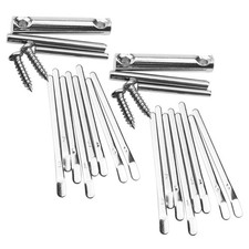 2 Sets DIY 8 Keys Thumb Piano Silver Metal Kalimba for Beginners and Kids