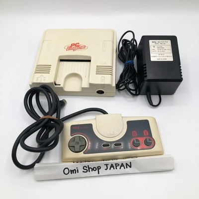 NEC PC Engine PI-TG001 Console White Tested Working w/ Controller AC Adapter JP