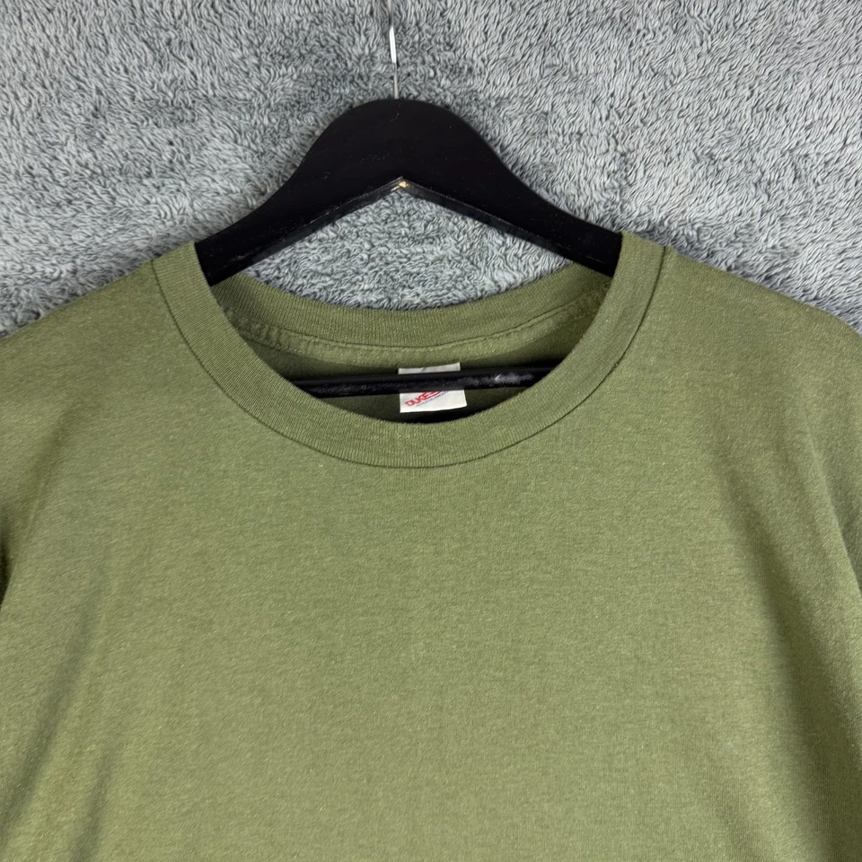 Camiseta Verde Atlética Duke Años 80 De Colección Para Hombre Grande Hecha en EE. UU. Puntada Única Foto 3 de 4