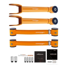 4x Front Upper & Lower Adjustable Control Arms for 1997-2006 05 Jeep Wrangler TJ