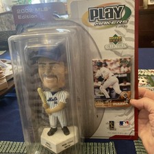 2002 Upper Deck Play Makers Mike Piazza bobble head & Card New