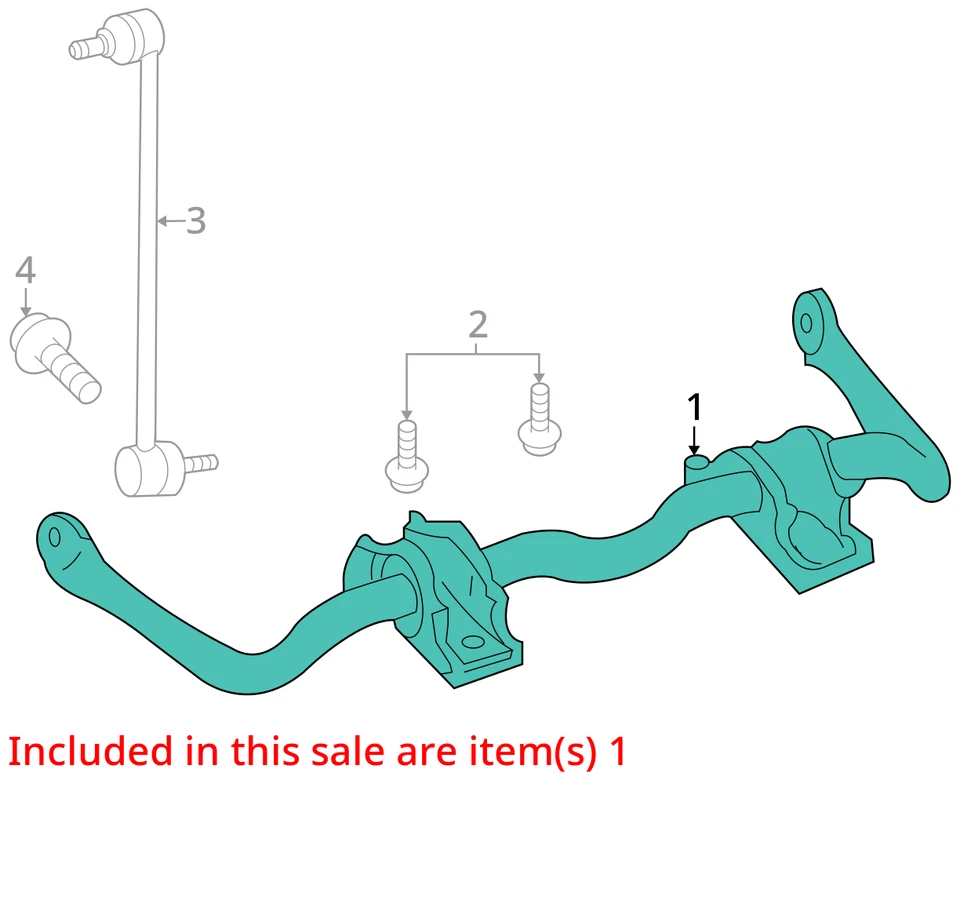 Barra estabilizadora delantera Ford Five Hundred 2006 tracción delantera fabricante de equipos originales 106 k millas - LKQ380484269 Foto 4 de 4