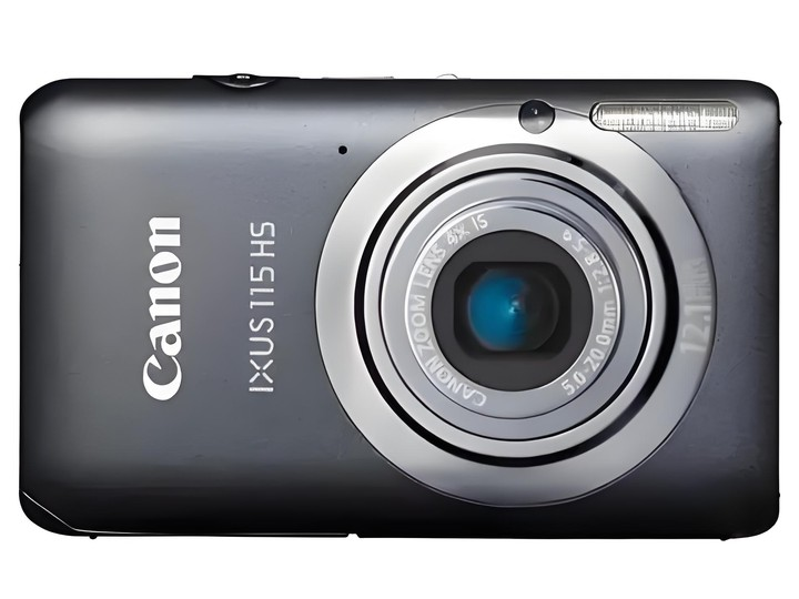 Shiny Silver Canon IXUS 115 - Unleash Your Photography Creativity