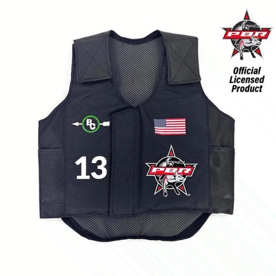 NEW Biģ Country Toys PBR Rider Vest Adjustable Kids Bull Riding Dress Up - Small
