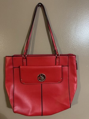 US Polo Assn Red Purse Shoulder Bag With Gold Accents Never Used 