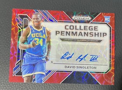 2023 Prizm Draft Picks David Singleton Red Scope Rc Auto /40!